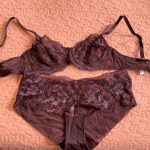 Adore Me panty and bra set